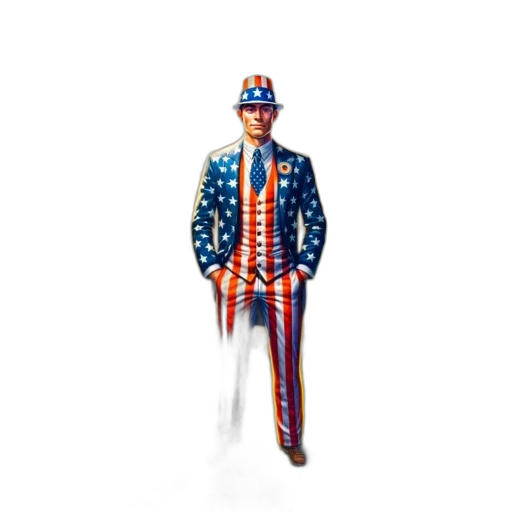 jacket, staff, concept art, 3d render transparent PNG cut-out