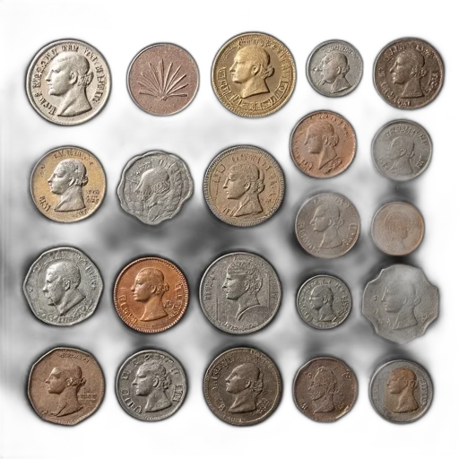 earth tones, collection, old, coins transparent PNG cut-out