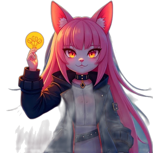 staff, jacket, anime, cyberpunk transparent PNG cut-out