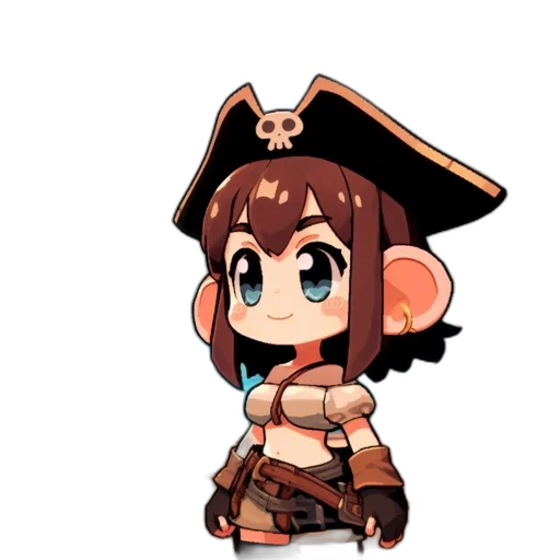 staff, hat, weapon, creature transparent PNG cut-out