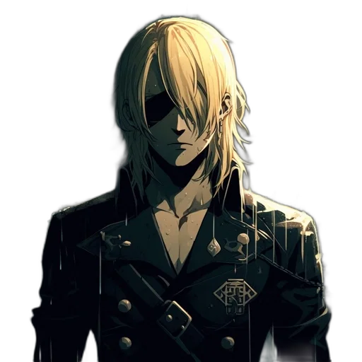 jacket, mask, face, staff transparent PNG cut-out