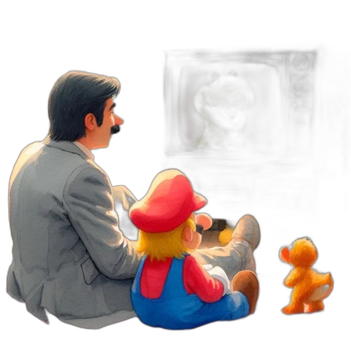 concept art, pixel art, watercolor, 3d render transparent PNG cut-out