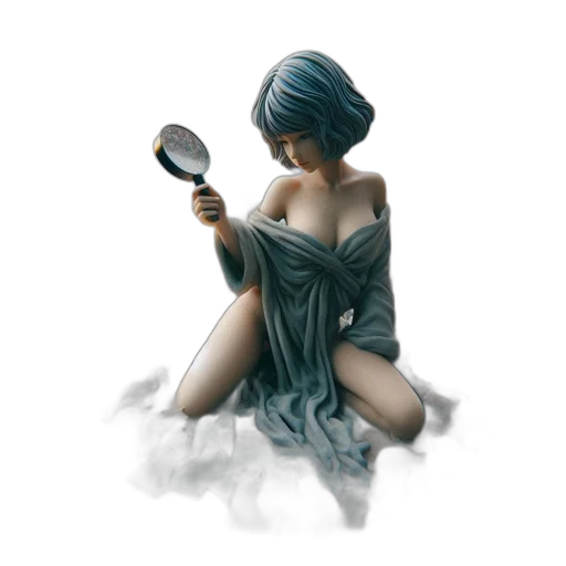 dress, staff, weapon, jewelry transparent PNG cut-out