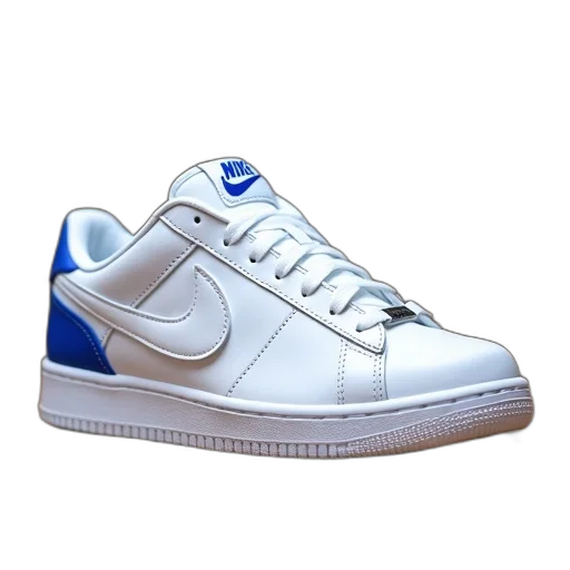 shoes, white, sneaker, blue transparent PNG cut-out
