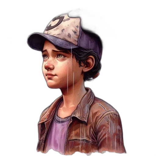 hat, face, jacket, weapon transparent PNG cut-out
