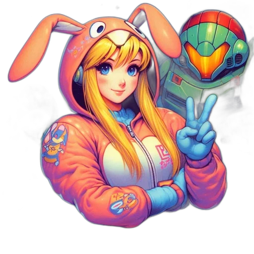 robot, weapon, jacket, staff transparent PNG cut-out