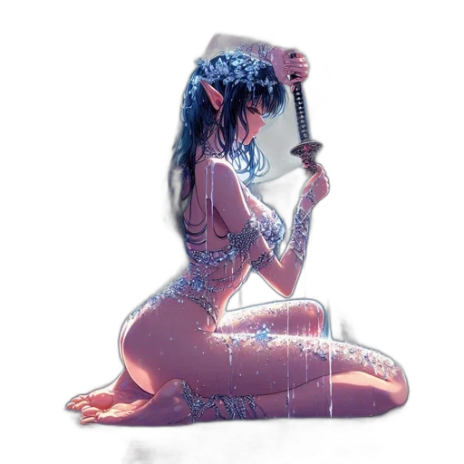 jewelry, dress, concept art, fantasy art transparent PNG cut-out