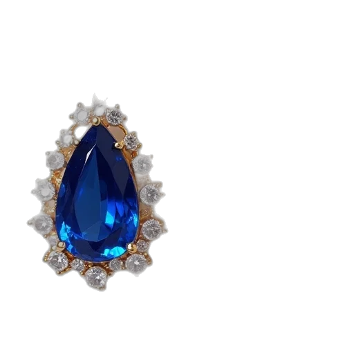 jewelry, crown, 3d render, blue transparent PNG cut-out
