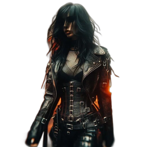 jacket, weapon, concept art, fantasy art transparent PNG cut-out