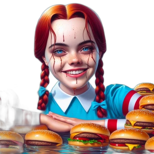 food, face, concept art, comic book art transparent PNG cut-out