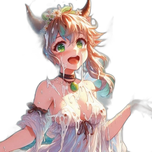 dragon, dress, creature, crown transparent PNG cut-out