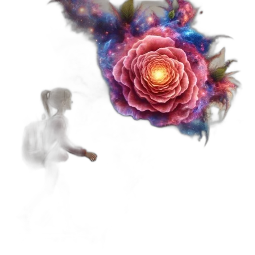 flower, robot, creature, staff transparent PNG cut-out