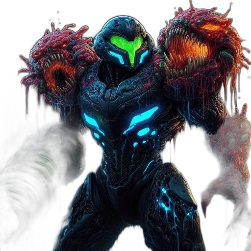 creature, robot, mask, concept art transparent PNG cut-out