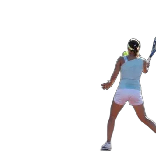 3d render, pastel, female, tennis transparent PNG cut-out