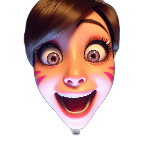 face, mask, staff, 3d render transparent PNG cut-out
