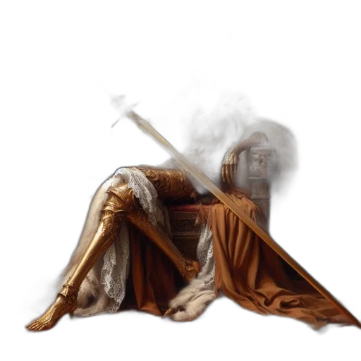 sword, dress, weapon, staff transparent PNG cut-out