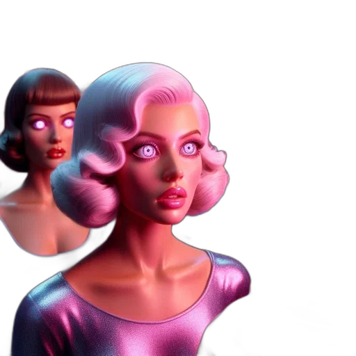 face, robot, hair, mask transparent PNG cut-out