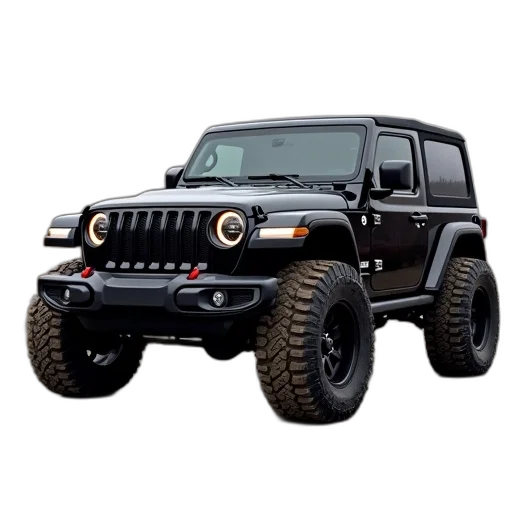 car, 3d render, photorealistic, jeep transparent PNG cut-out