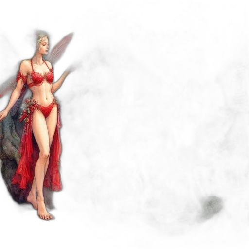 dress, dragon, fantasy art, concept art transparent PNG cut-out