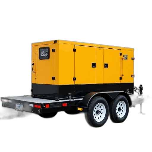 3d render, yellow, generator, sitting transparent PNG cut-out