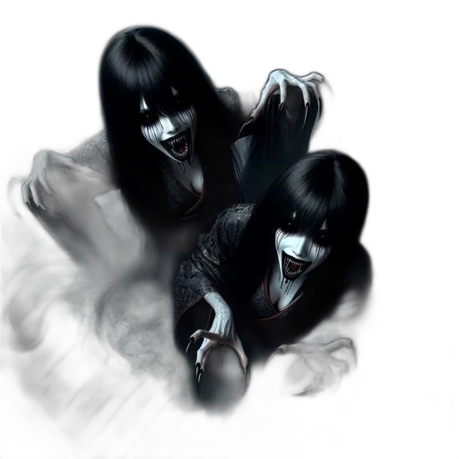 mask, creature, hair, face transparent PNG cut-out