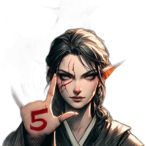 face, staff, weapon, dragon transparent PNG cut-out