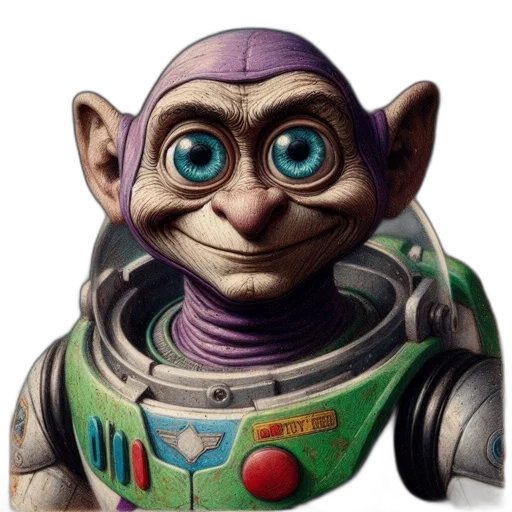 robot, face, staff, creature transparent PNG cut-out