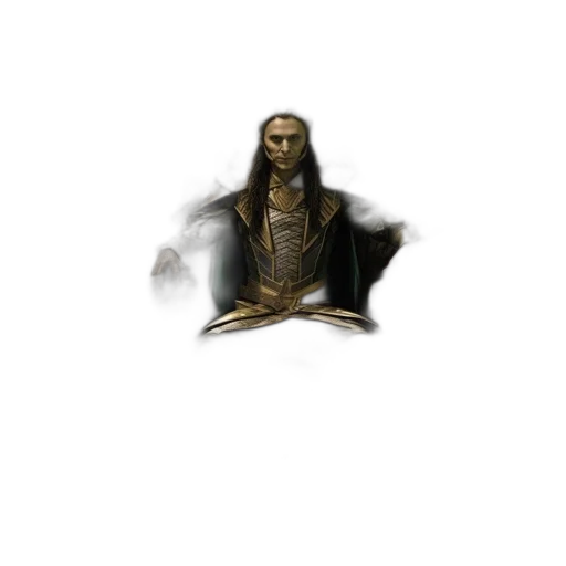 staff, jacket, jewelry, hair transparent PNG cut-out