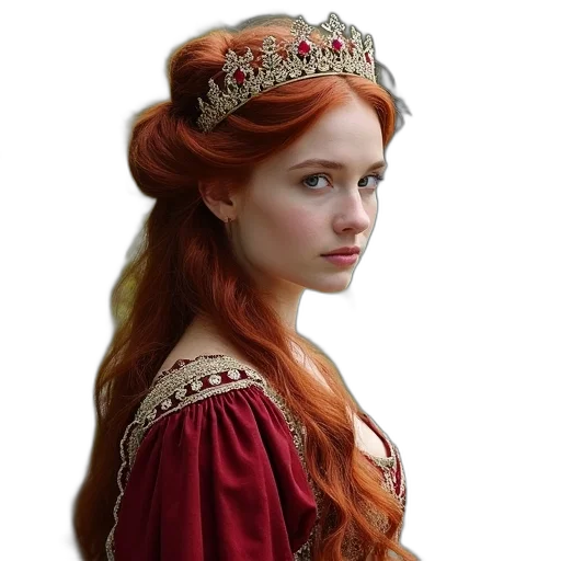 crown, dress, jewelry, face transparent PNG cut-out