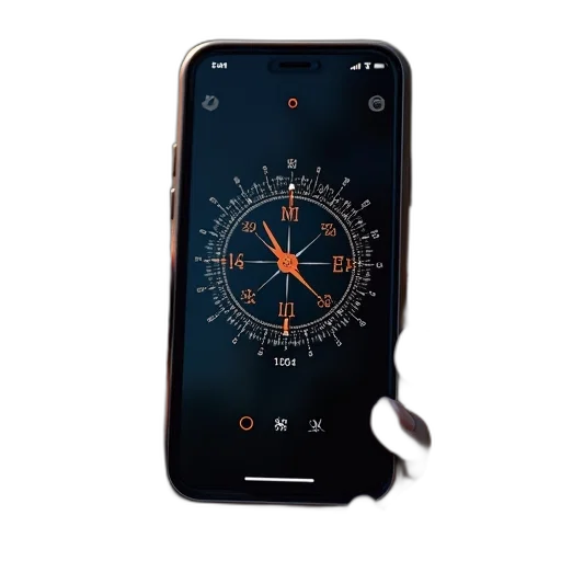sunto, compass, screen, phone transparent PNG cut-out