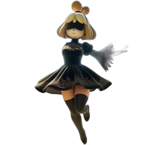 staff, mask, creature, dress transparent PNG cut-out