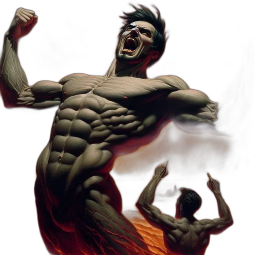 comic book art, concept art, fantasy art, photorealistic transparent PNG cut-out