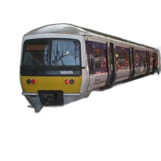3d render, yellow, white, train transparent PNG cut-out