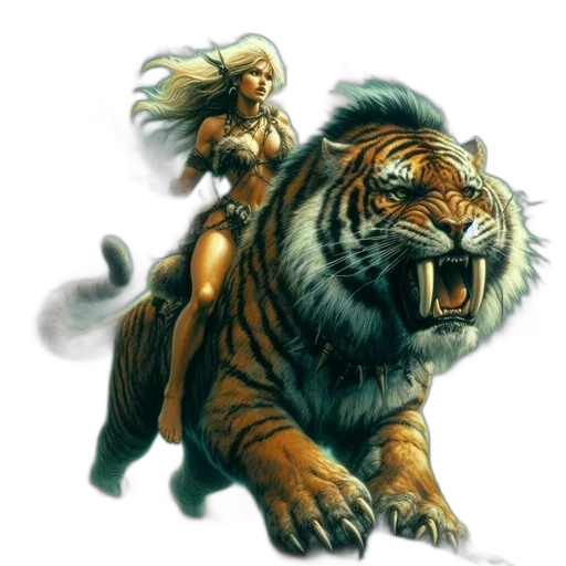 animal, concept art, fantasy art, comic book art transparent PNG cut-out