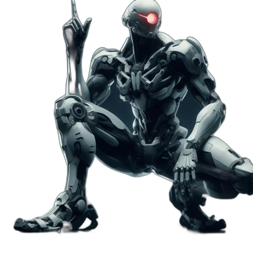 robot, weapon, concept art, comic book art transparent PNG cut-out