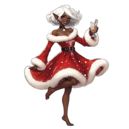 dress, staff, concept art, fantasy art transparent PNG cut-out
