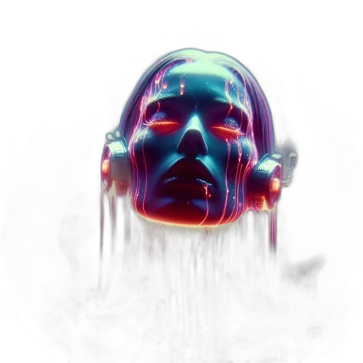 face, mask, robot, creature transparent PNG cut-out