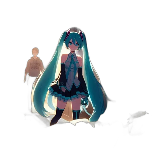 dress, staff, weapon, creature transparent PNG cut-out