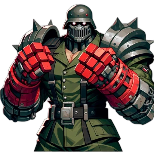 weapon, mask, concept art, comic book art transparent PNG cut-out