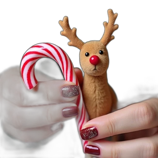 staff, photorealistic, 3d render, reindeer transparent PNG cut-out