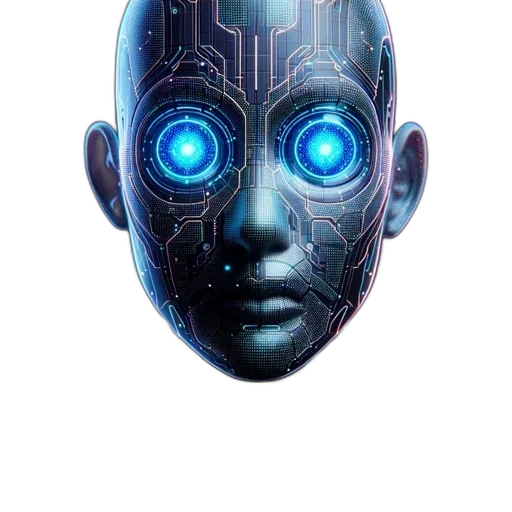 robot, mask, face, creature transparent PNG cut-out