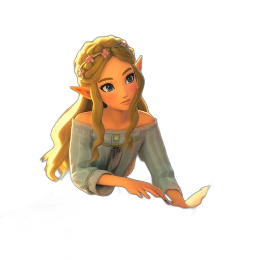 staff, dress, crown, face transparent PNG cut-out