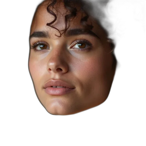 face, mask, crown, hair transparent PNG cut-out
