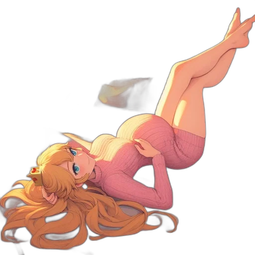 dress, staff, anime, cartoon transparent PNG cut-out