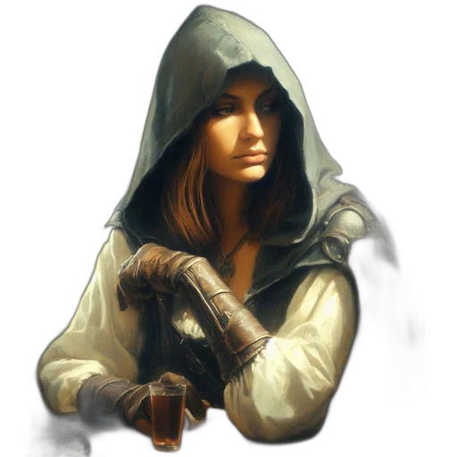 staff, weapon, face, jacket transparent PNG cut-out