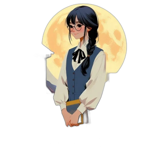 staff, jacket, anime, pixel art transparent PNG cut-out