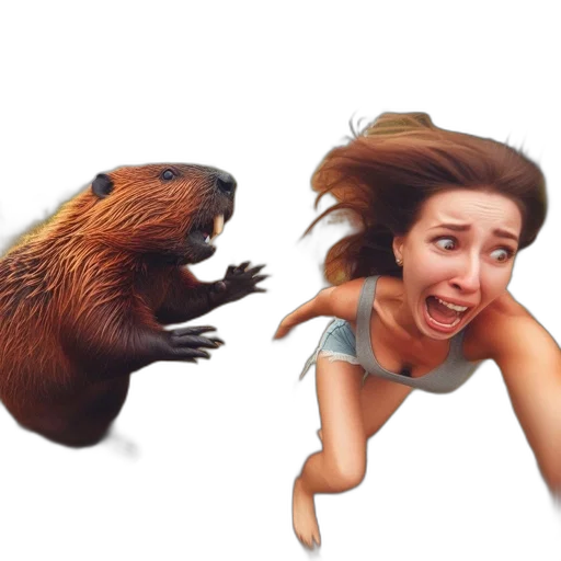 creature, animal, hair, photorealistic transparent PNG cut-out