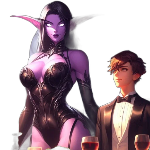 concept art, fantasy art, comic book art, anime transparent PNG cut-out
