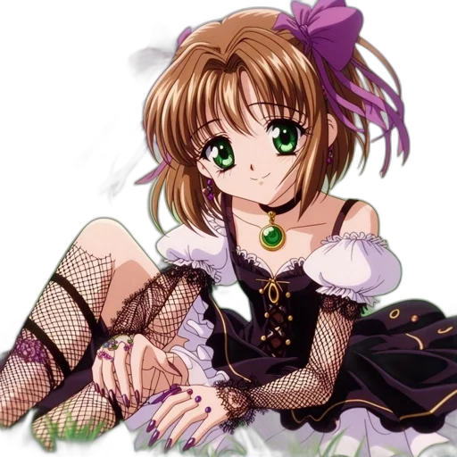 dress, jewelry, staff, flower transparent PNG cut-out