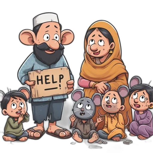 cartoon, concept art, family, characters transparent PNG cut-out